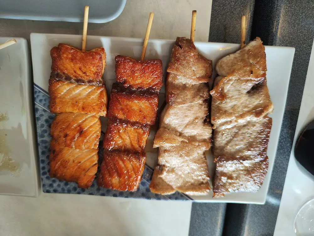 Brochettes de Saumon Et Poulet